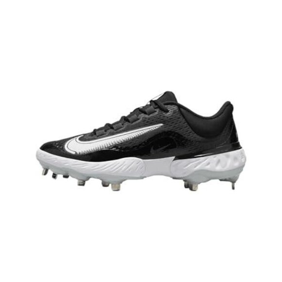 Nike Mens Alpha Huarache Elite 4 Low Metal Baseball Cleats, DJ6521-001 Black Siz main image 2